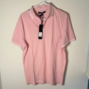 Fashion Nova Pink Polo Shirt
